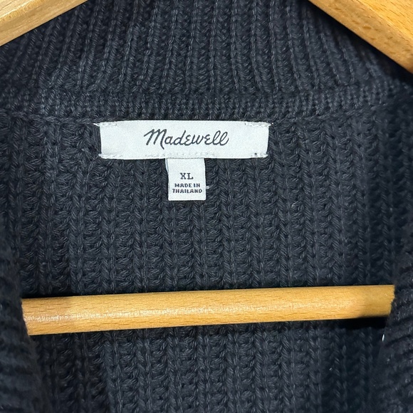 Madewell Ribbed Polo Cardigan Sweater size XL - Picture 3 of 7